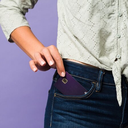 emoving credit card from front pocket of jeans